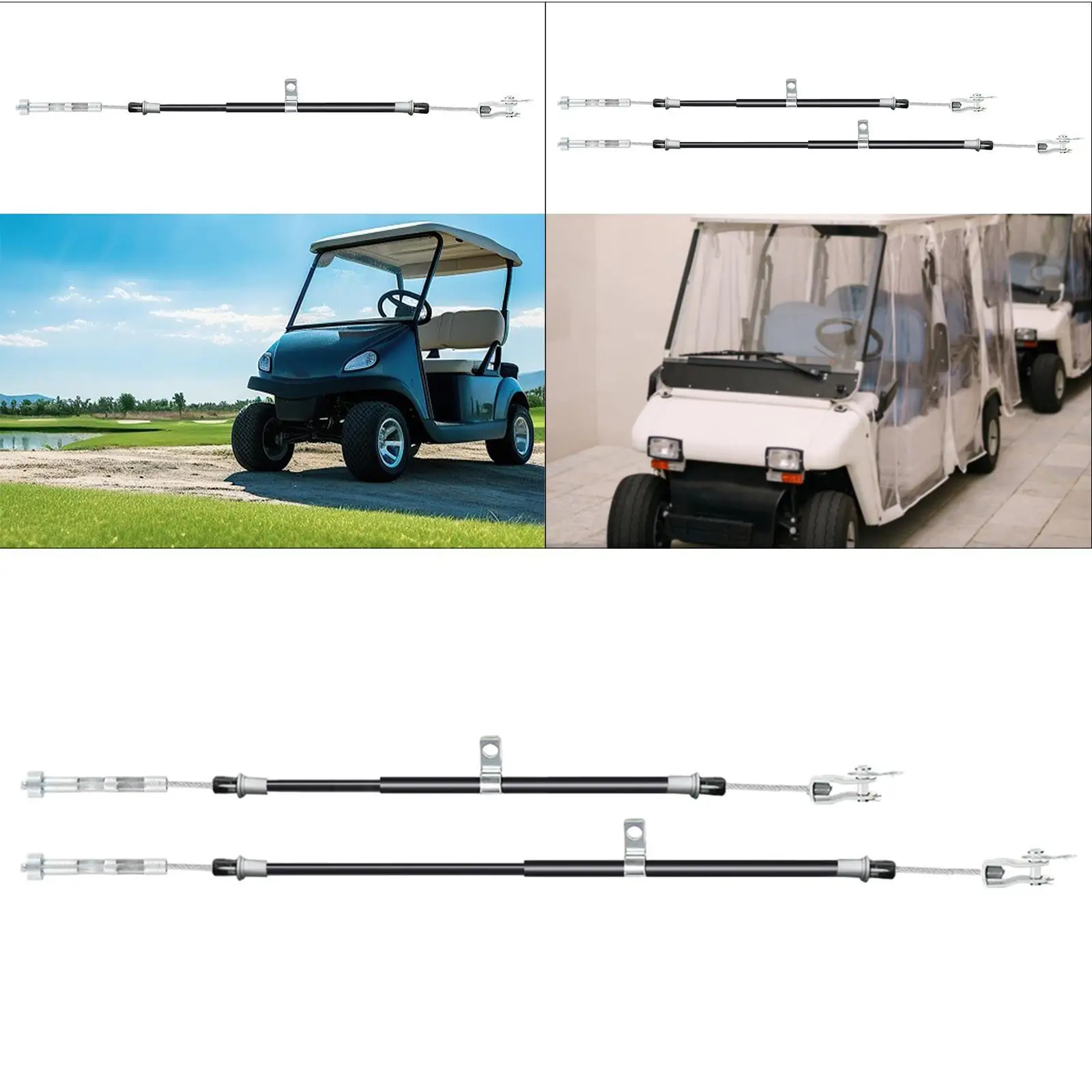 Golf Carts Brake Cable Reliable Easily Install Sturdy Golf Carts Accessory Spare Part Replacement Stainless Steel