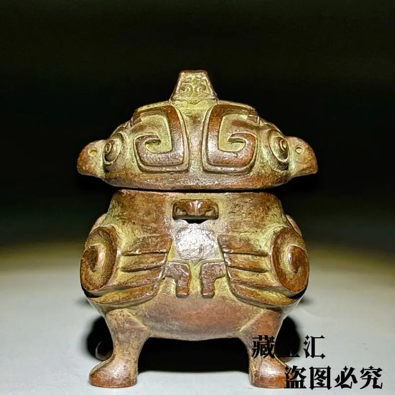 Two-headed eagleZun Vessel Wine Vessel Ornament Decoration Tea Pet Figurines Desk Decor Accessories