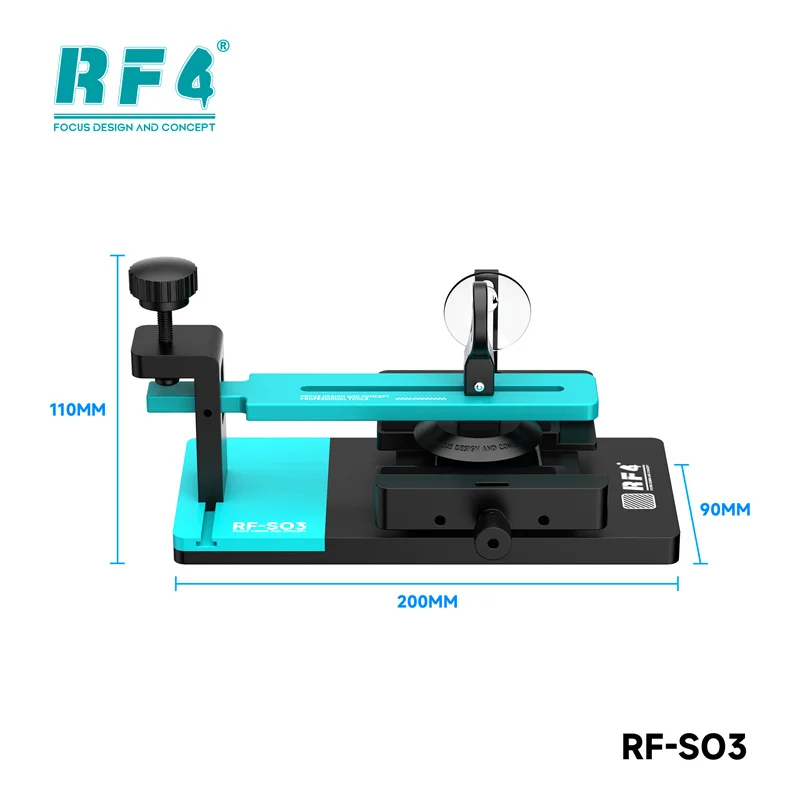 RF4 RF-SO3 Universal LCD Screen Remover Tool for Mobile Phones Tablets with Camera Protection Slot Screen Disassembly Clamp