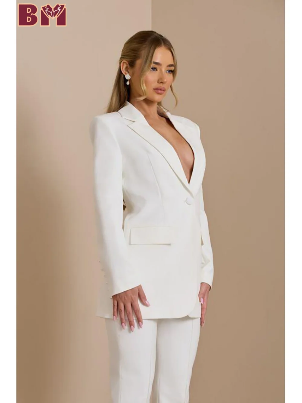 Charming danpaikou Suit For Women 2025 Exquisite Solid Office Women Suit Pant Romantic Suit Wedding Guest Suit Customized