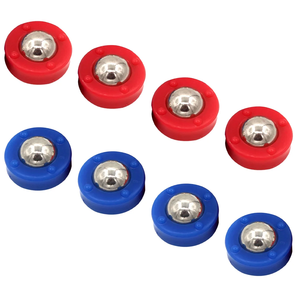 8 Pcs Tabletop Shuffleboard Soccer Rolling Beads Football Puck Free Sliding Balls Steel Child