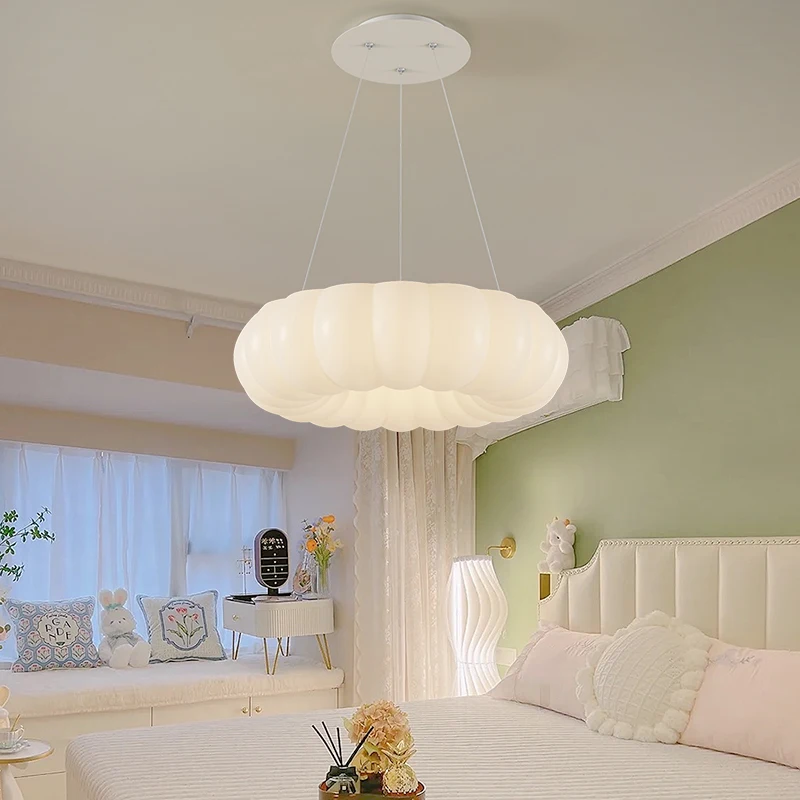 Nordic Cloud Ceiling Light Led White roundness Ceiling lamp for Children\'s Room Bedroom dimming Fixture Lustre Indoor Lighting