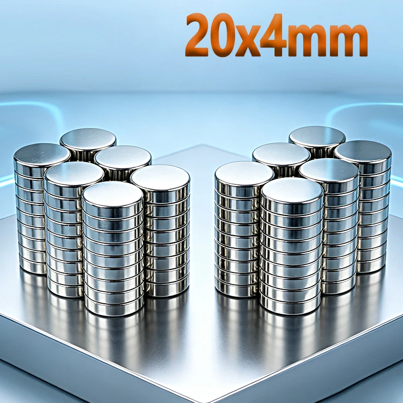 N35 NdfeB 20x4mm Magnet 2-150pcs 20*4mm Accessory Round Shape Permanent Magnetic Imanes Neodymium Magnet Fridge Magnets