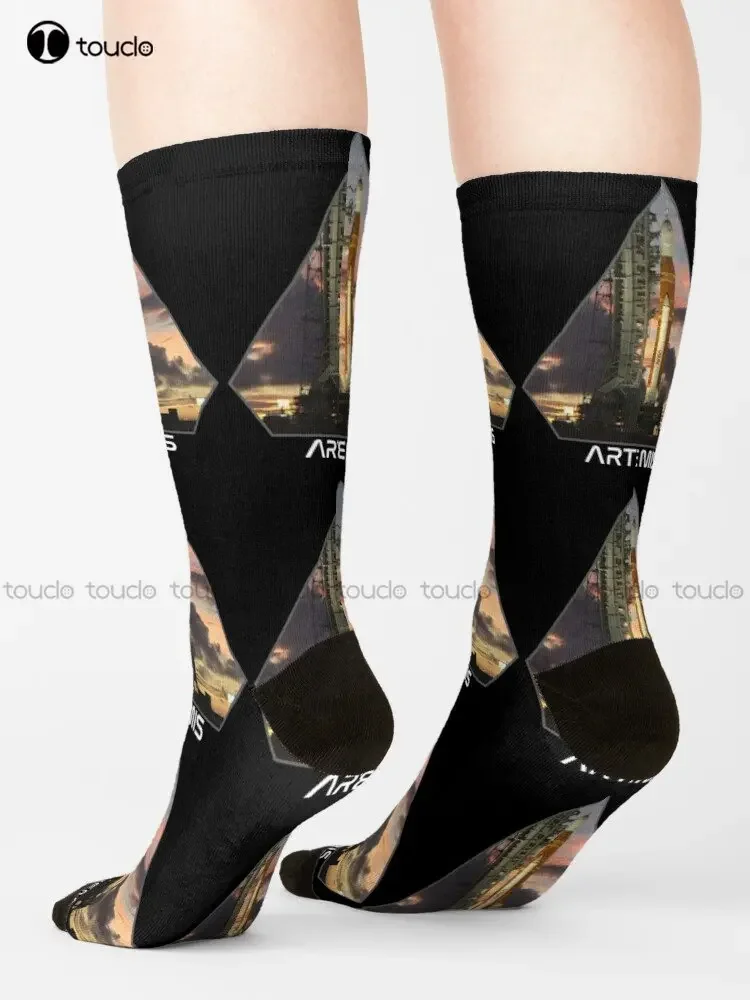 Artemis One Socks Tall Socks For Women High Quality Cute Elegant Lovely Kawaii Cartoon Sweet Cotton Sock Custom Gift New Popular