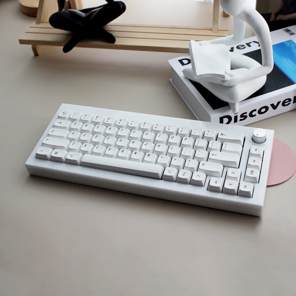 Mínimo branco apple macintosh estilo keycaps para teclado mecânico, perfil xda, pbt, conjunto de 137 peças