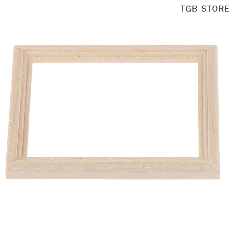 1/12 Casa delle bambole Cornice per foto in legno Modello Giocattoli in miniatura Accessori per mobili