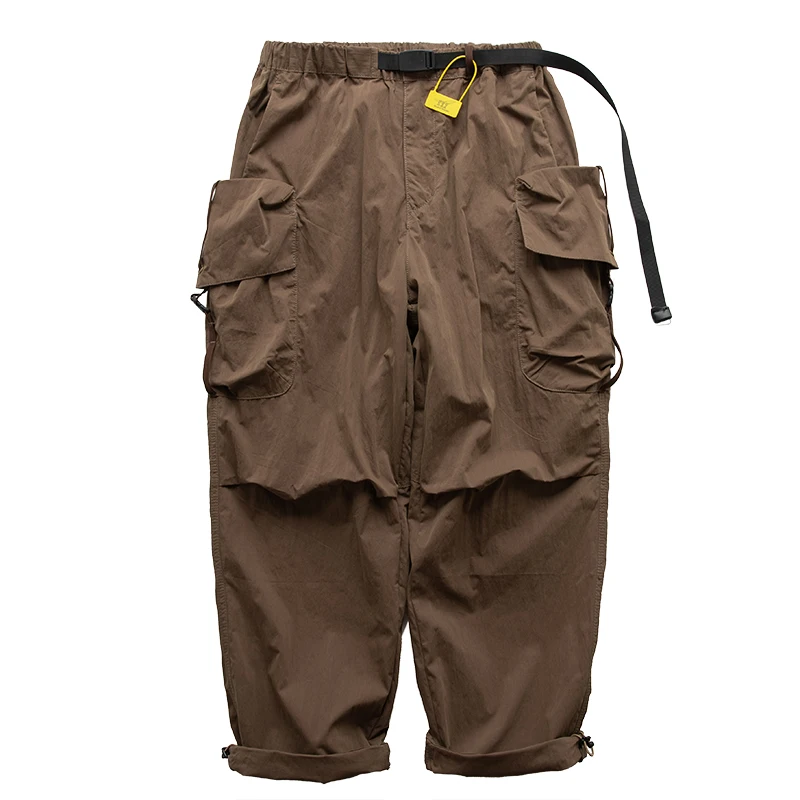 

Outdoor Functional Sle Men's Work Pants Loose Wide Leg Casual Trousers Multi-ket y Trendy Brand Autumn Leisure