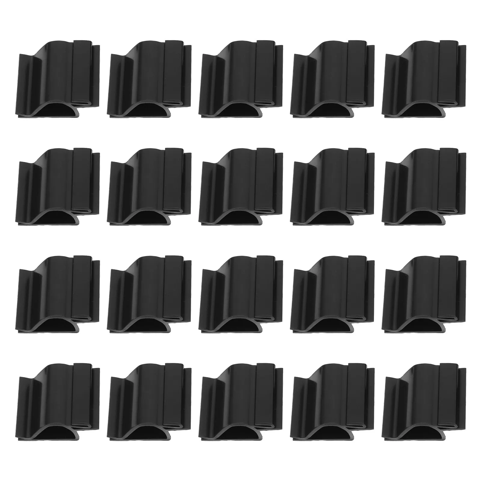 20Pcs Plastic Buffet Food Tray Label Clip Bowl Shaped Sign Holder for Catering Bakery Party Food Display Plate Clip-on Holder