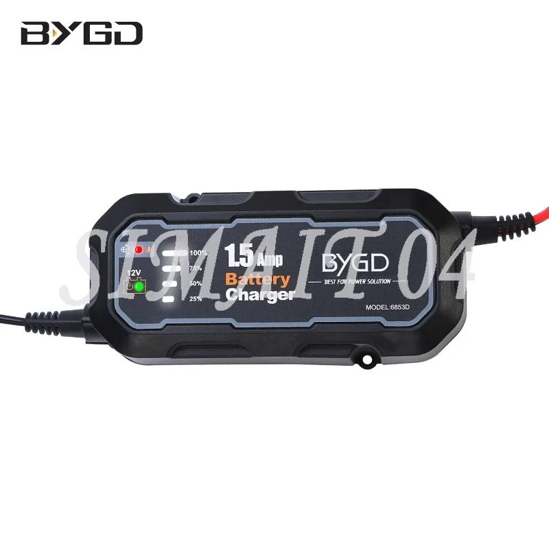 1.5A Car Battery Charger 100V-240V Lead-acid Battery Intelligent Charging Maintenance Battery Charger