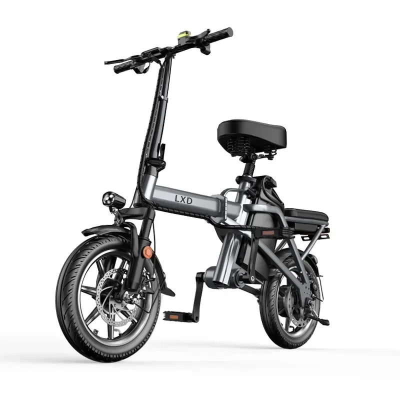 ANo Chain Folding Electric Bicycle Ultralight Foldable Lightweight Electric City Bike