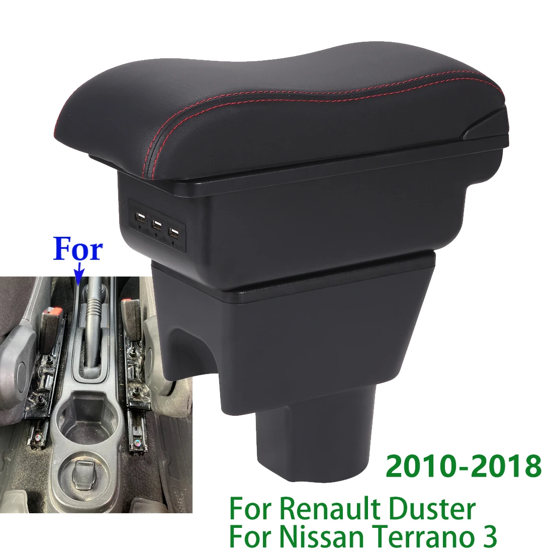 For Renault Duster Armrest For Dacia Duster Renault oroc Nissan Terrano 3 Car Armrest Storage box Accessories Interior details