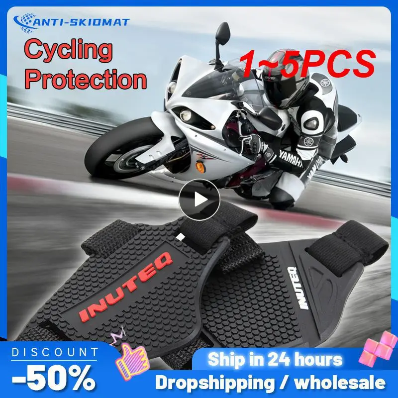 

1~5PCS Motorcycle Gear Pad Adjustable Motorcycle Shoe Cover Durable Lightweight Boot Protector For Riding Moto Accessaries