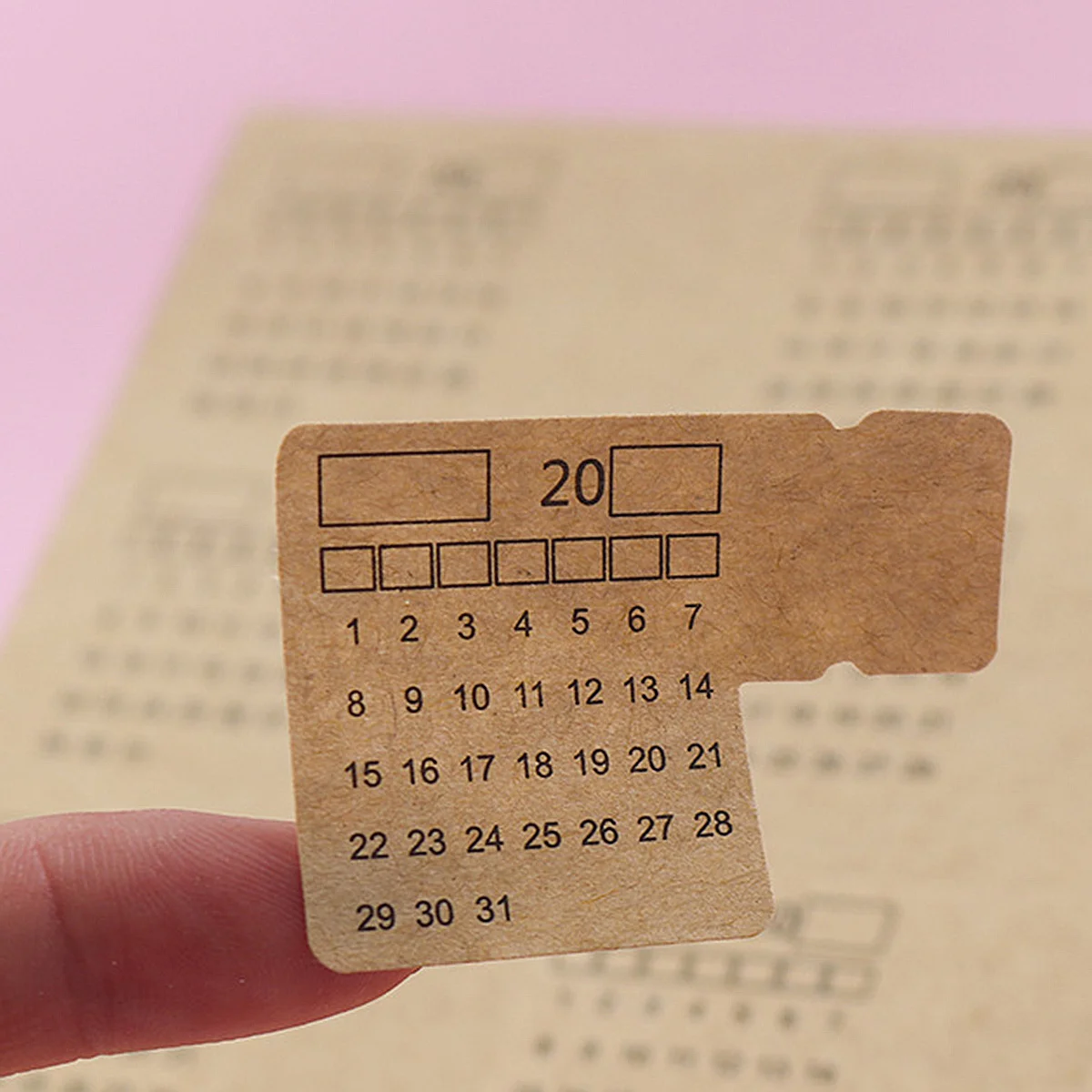 

30Pcs Calendar Label Manuscript Design Removable Monthly Tabs for Notebook Planner Schedule Organizer Calendar Sticker