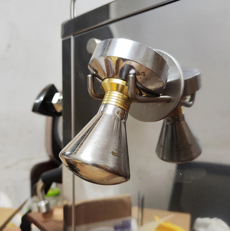 ذاتية اللصق القهوة Bottomless Portafilter جدار الرف 51 مللي متر/53 مللي متر/54 مللي متر/58 مللي متر القهوة أسفل تصفية حامل أدوات مقهى اكسسوارات