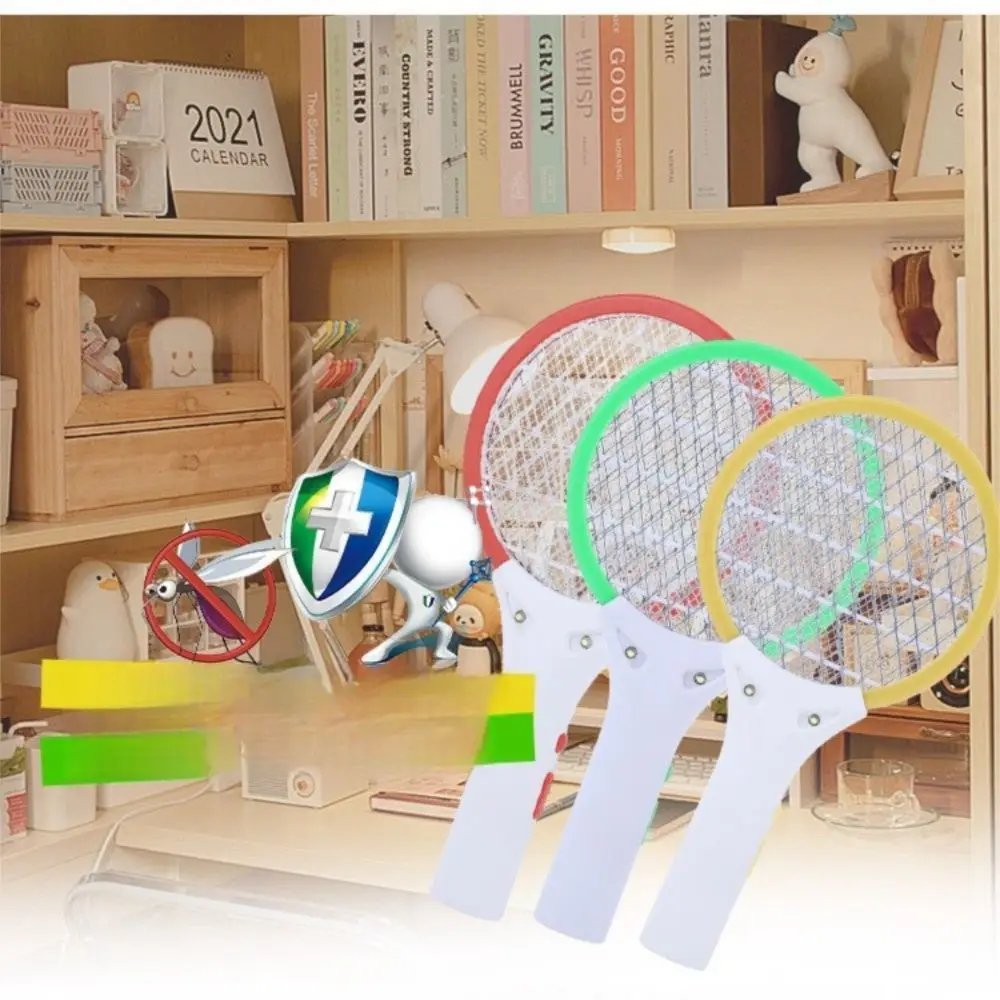 Durable USB Rechargeable Mosquito Swatter Trap Electric Shock Portable Fly Bug Zapper Mini Security Net Insect Racket Summer