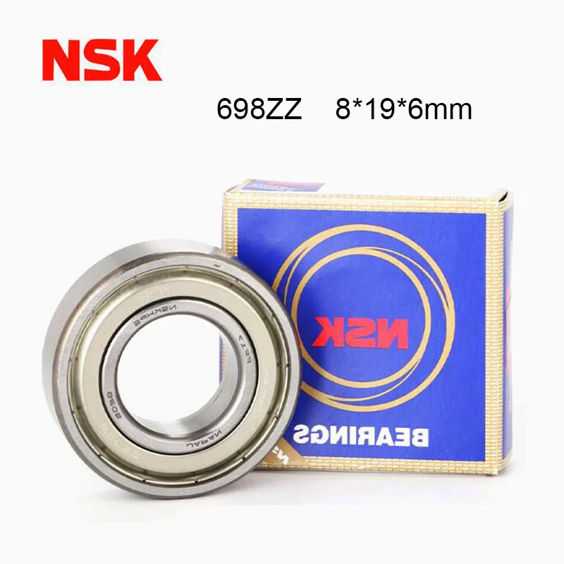 Origin Japan NSK Bearing 698ZZ Bearing ABEC-9  8x19x6 mm High Speed Miniature 698Z Ball Bearings 698 ZZ EMQ Z3V3 Quality