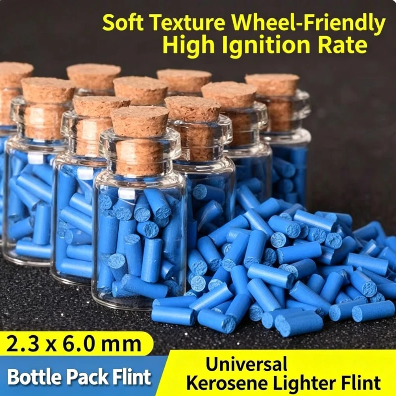 Universal Kerosine Lighter Flint 2.3x6mm Soft Replacement Flint Rod High Ignition Rate Lighter Repair Accessories