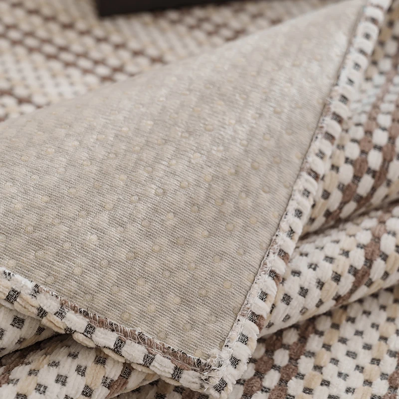 وسادة أريكة لغرفة المعيشة غير قابلة للانزلاق على الطراز الأمريكي للفصول الأربعة منشفة أريكة عالمية شريط منزلي على شكل حرف L أريكة 1/2/3/4 مقاعد #2