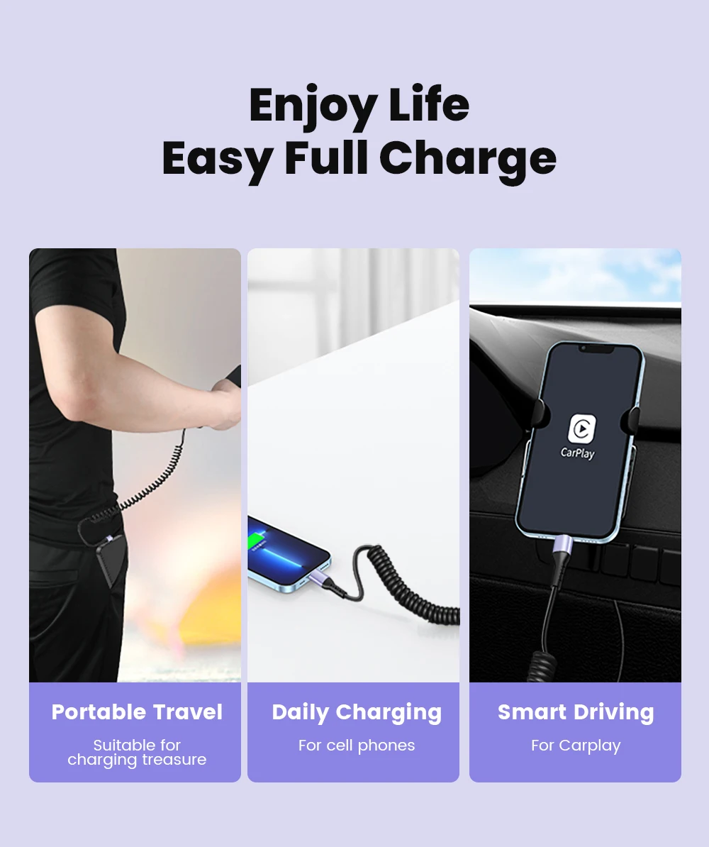 6A Elbow USB Type C Spring Short Cable 20cm to 1m 66W 100W Dual Type C Fast Charging Cable Wire For iPhone 15 16 Samsung Xiaomi