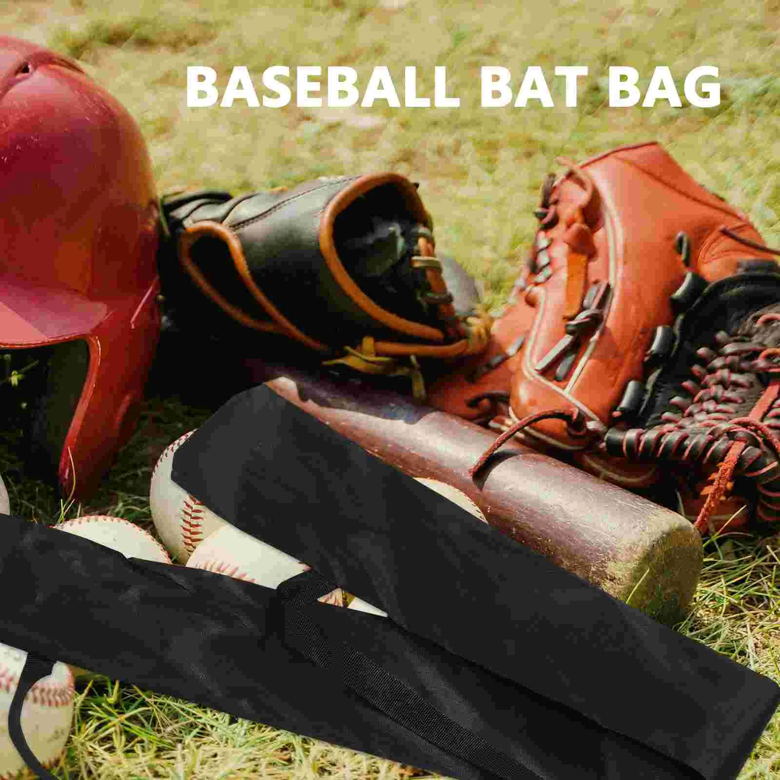 Softball Bat Baseball Storage Bag Miss Stick Pouch Hat Rack for Caps 8000X1000X010CM Oxford Cloth Protector Bats Wear-resist