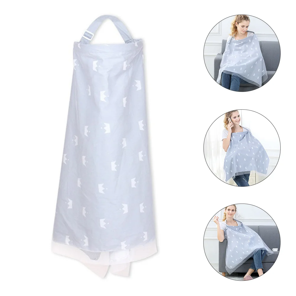 Breastfeeding Towel Pillows and Covers for Baby Mom Apron Nursing Multi-functional Cloak Neckline Anti-light