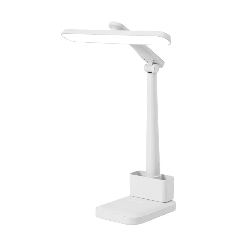 LED Eye Protecting Small Table Lamp for Study, Desk Filling and Plugging, Folding Reading, Bedroom Bedside Lamp