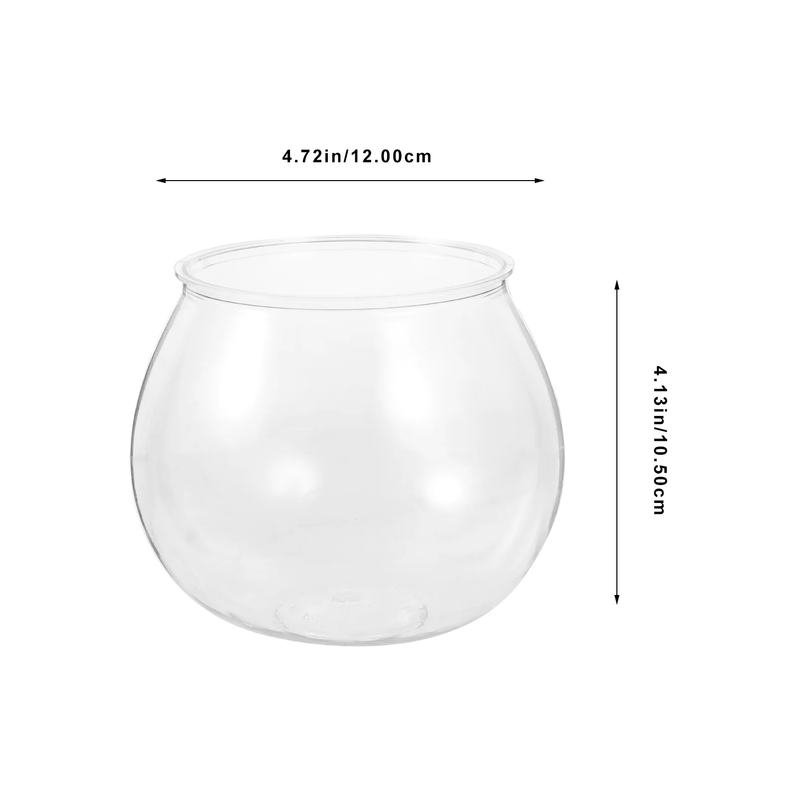 Mini Fish Tank Bowl Holder Tanks Plant Flowers Small Plastic Goldfish House Vase Round Anti-falling