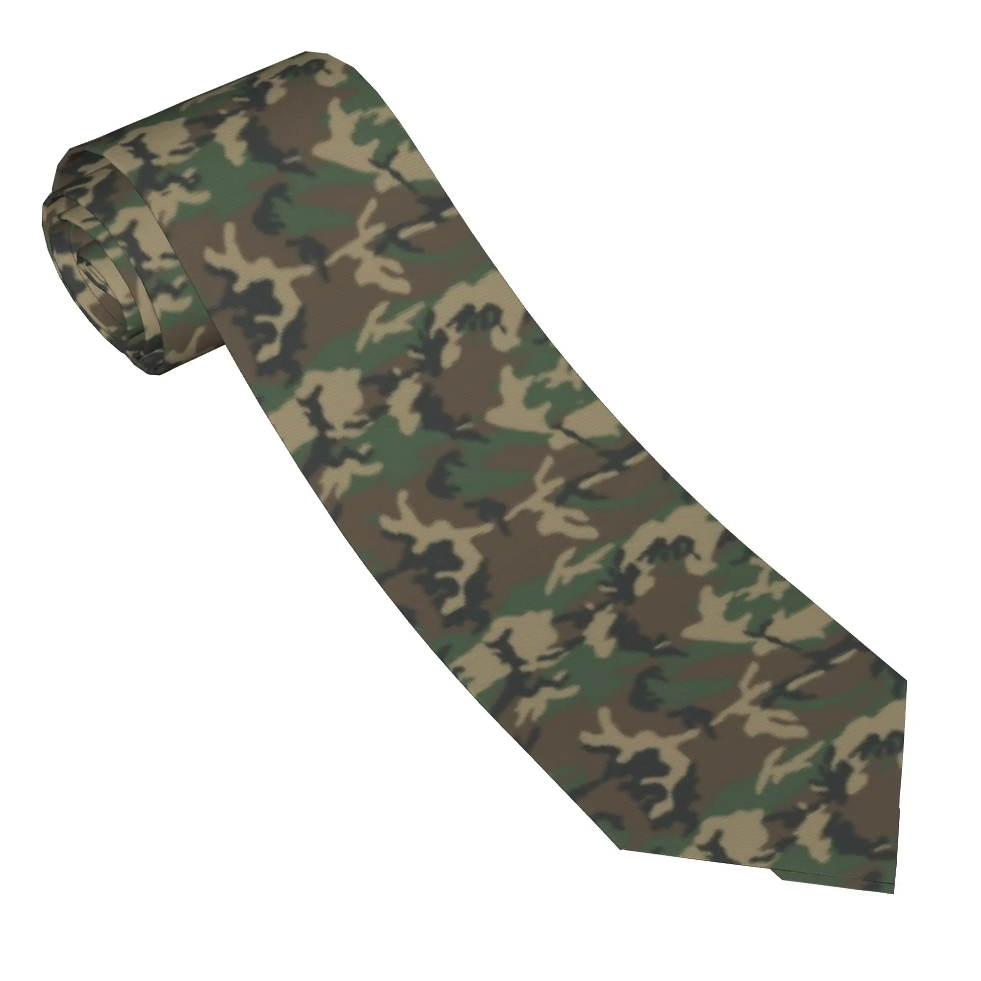 Army Camouflage Neckties Unisex Slim 8 cm Narrow Jungle Military Camo Neck Ties Accessories Cravat Wedding Accessories  Party