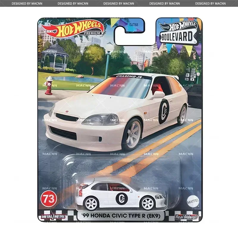 Hot Wheels Premium Car Boulevard para niños, juguetes para niños, 1:64 Voiture Diecast Honda Civic Type R Chevy Impala