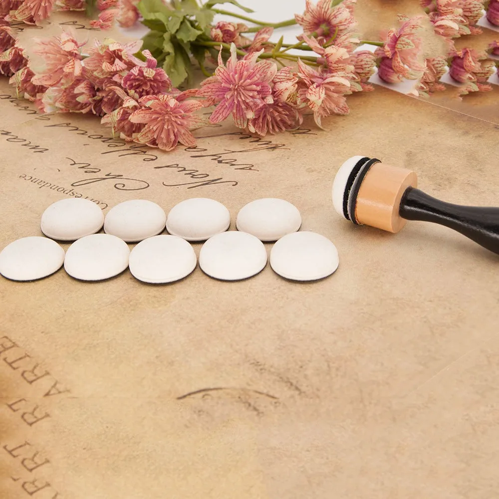 DIY Scrapbooking Mini Ink Paints Mixing Blending Tools Domed Foam Flat Domed Foam Refills Tool Flat Sponge