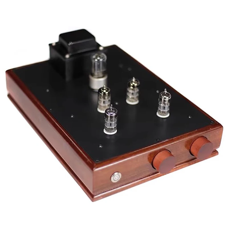 AOSIBAO 1:1 Duplicate Wada Shigeru Vacuum Tube Preamp 6N11 6922 ECC88 Tube Rectifying Solid Wood  Preamplifier Amplifier Audio