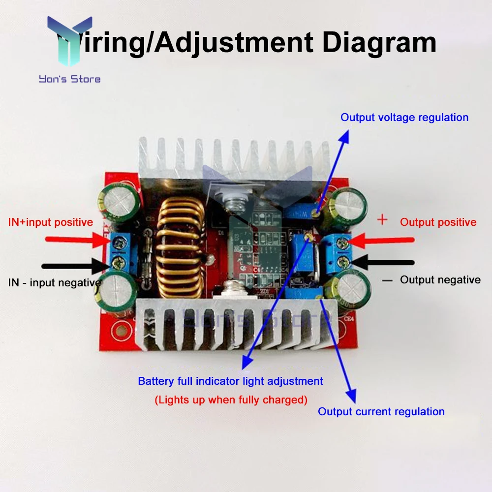 DC-DC 10A 150W High Power Step Down Module Constant Voltage Constant Current Power Supply Module Adjustable voltage regulator