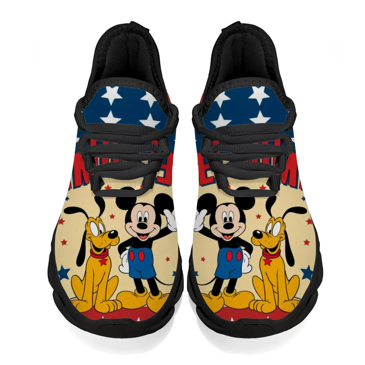 

Kid New Disney Girls Stitch Mickey Mouse Princess Cute Casual Shoes Non-slip Soft Bottom Mickey Mouse Sports Shoes for Girl Gift