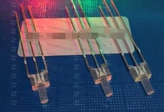 tool parts   through hole tower shape bicolor 2mm led diode red/warm white