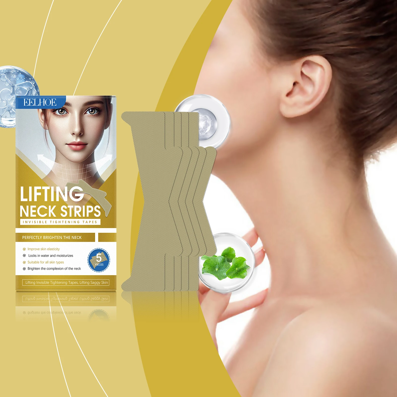 

Eelhoe Tightening Neck Patch Moisturizes And Diminishes Neck Lines Daily Moisturizing Lifting Care Patch Elegant Neck Contour