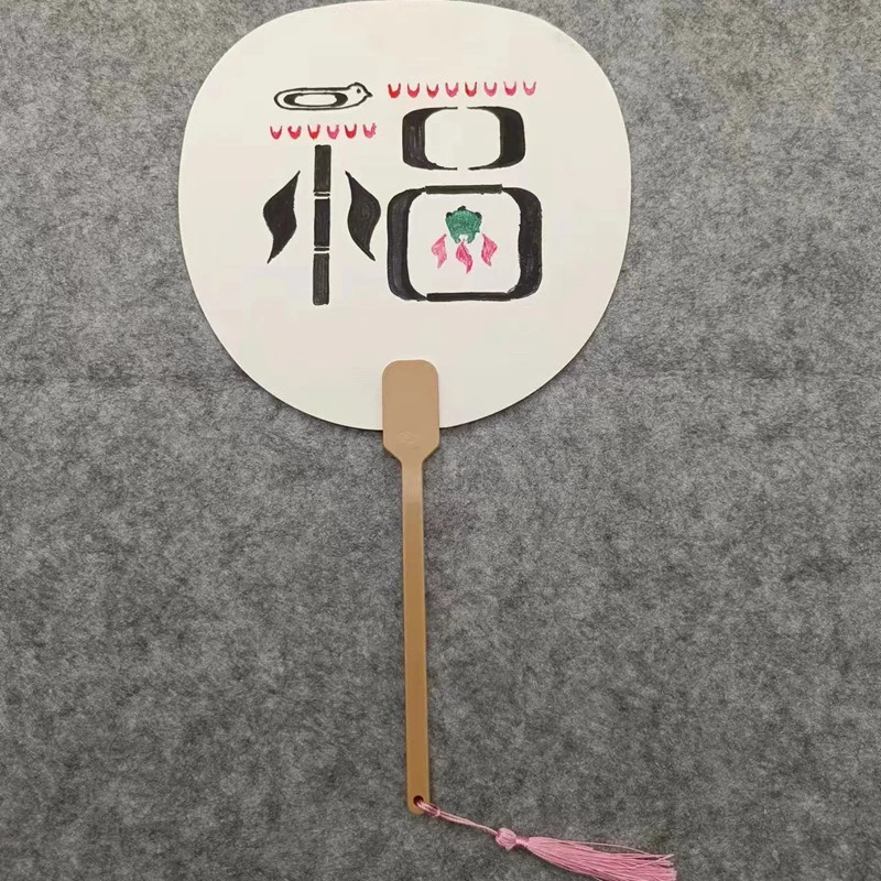 5 Special Round Fan Blank Rice Paper for Bleaching Paint Is for Handmade DIY Paintings and Handmade Calligraphy Crafts