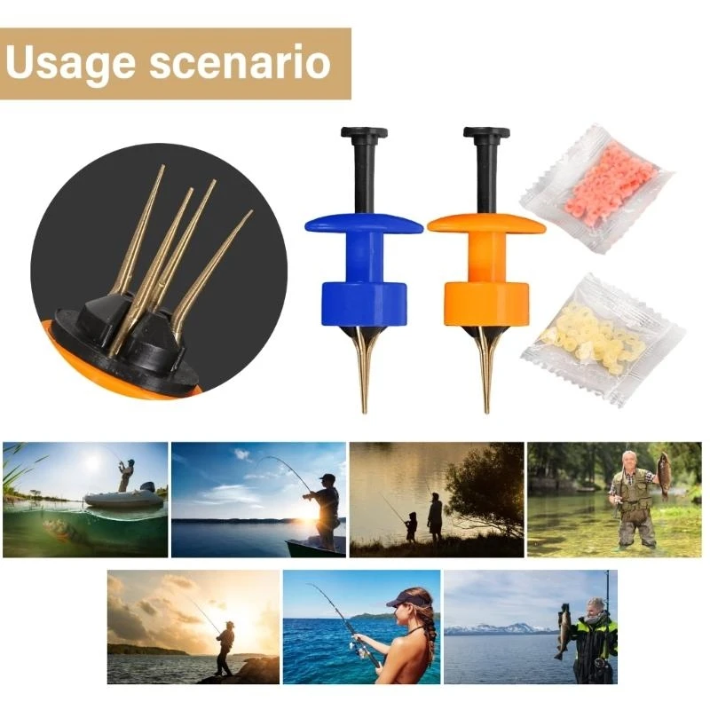 

Portable Live Maggots Quick Feeding Hook Clip Fishing Baits Light Weight Clip