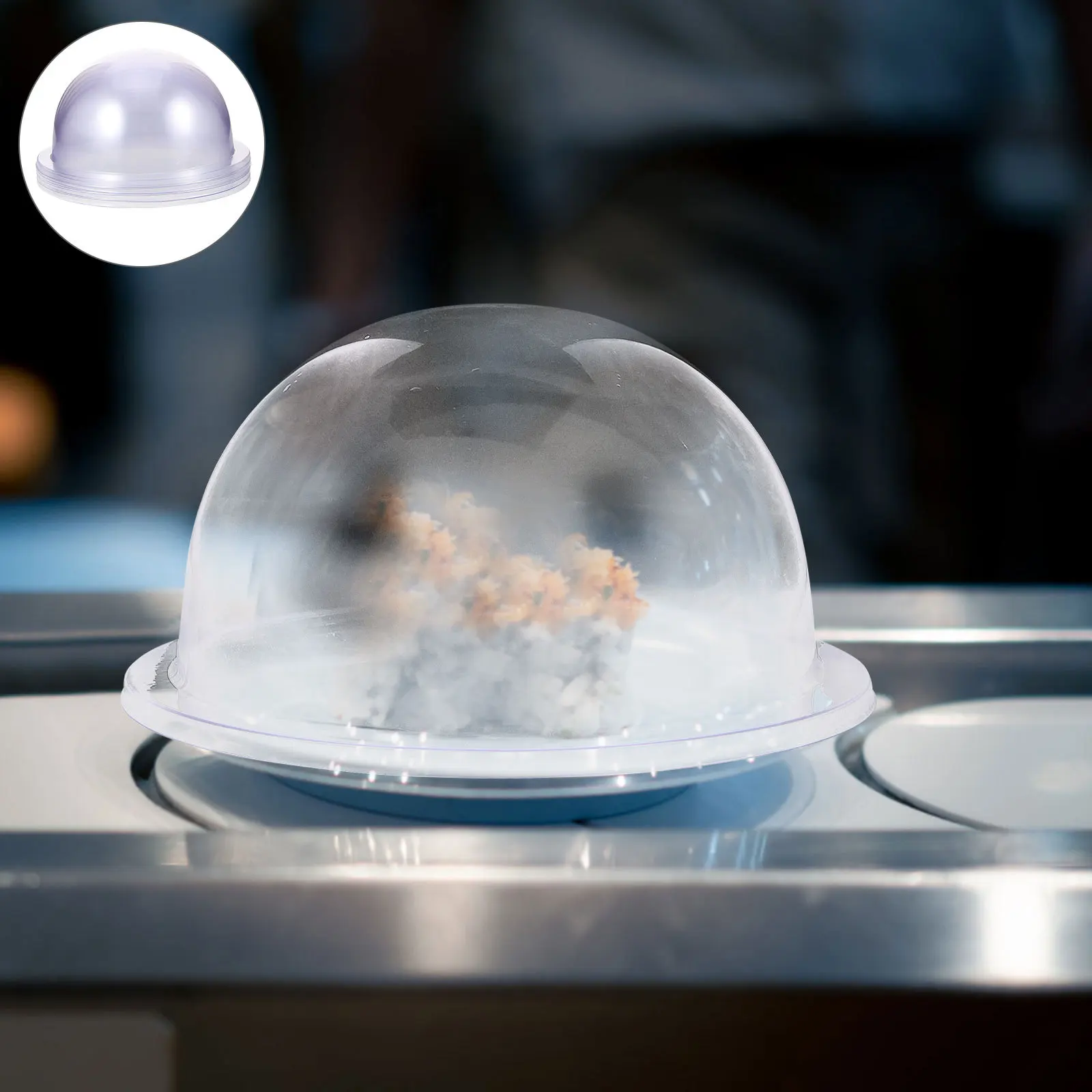 

5pcs Clear Cake Dome Transparent Food Cover For Dessert Display Household Cake Dome Protective Lid Birthday Wedding Party