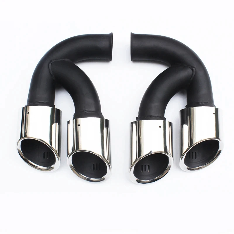 2011-2014 Cayenne 958 Quad Outlet Exhaust Tailpipes, Performance Tail Throat