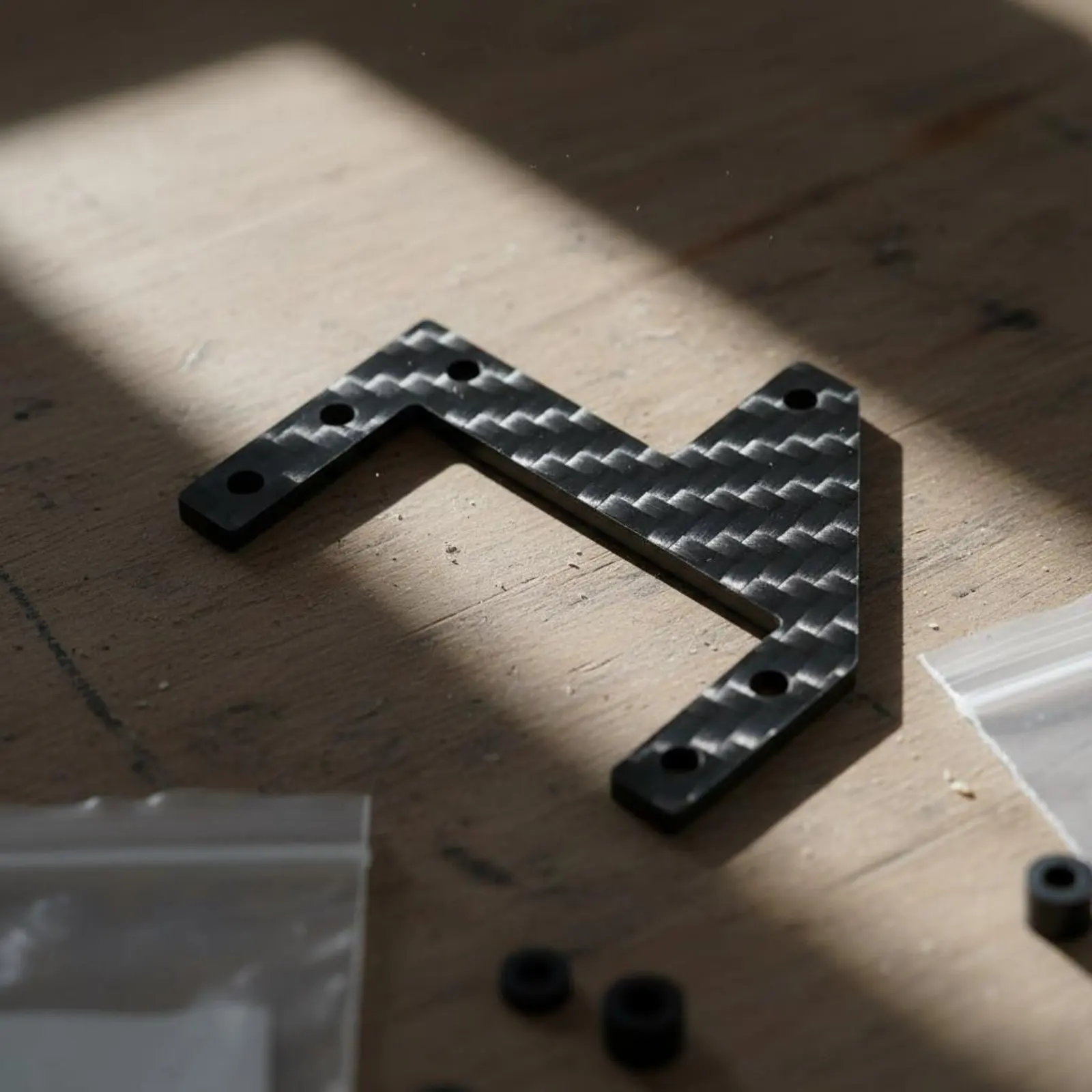 3-Point Servo Mount Easy to Install Carbon Fiber Servo Mount RC Car Part Long-Lasting Professional Look