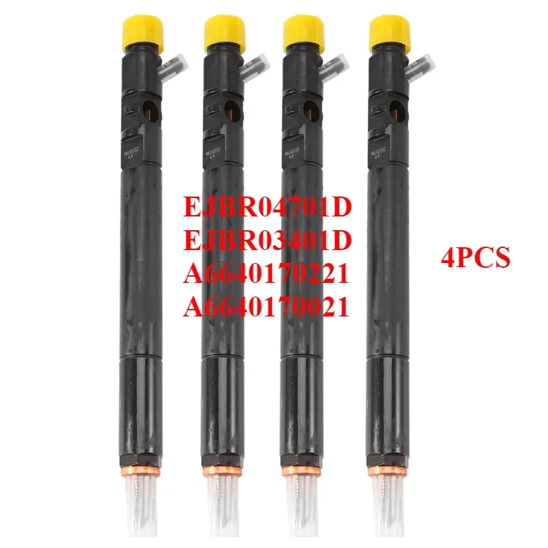

4PCS EJBR04701D A6640170221 New Diesel Fuel Injector Nozzle For Ssangyong Kyron Actyon 2.0 xdi D20DT 2006- Euro3