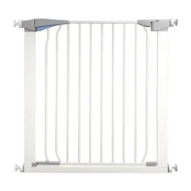 

Retractable metal and plastic security fence door foldable for pets and baby doors