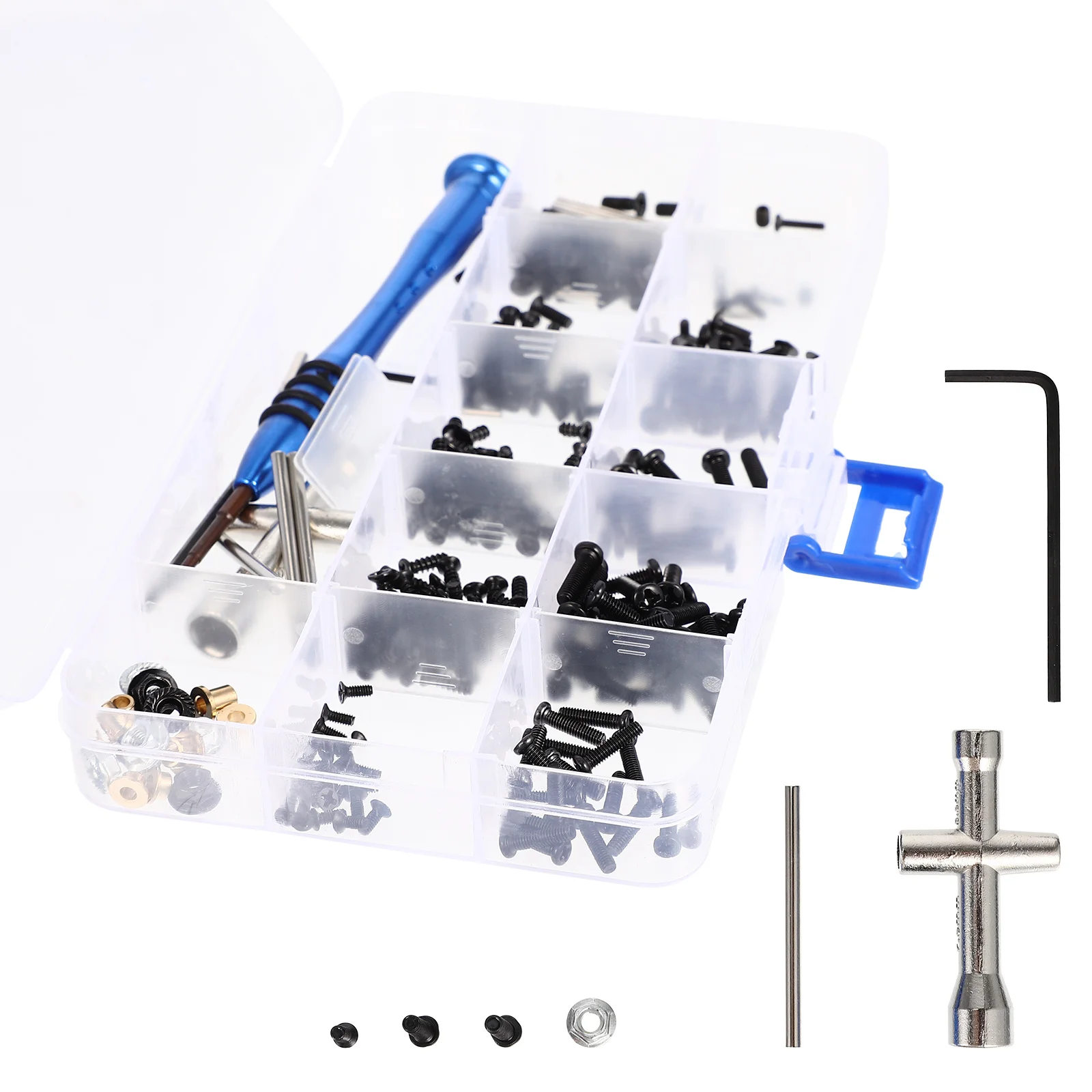 

1 Set Multi-Function Screw Kit 144001 Replaceable Tiny Screws For Household Repair Durable Aluminum Alloy Tool Hardware