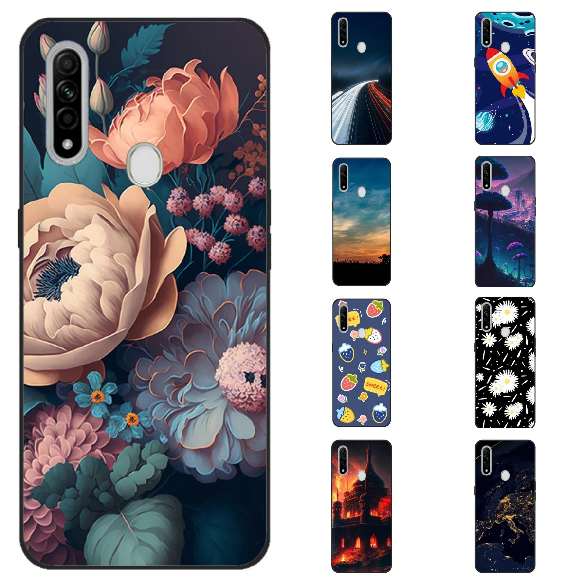 For OPPO A31 2020 Case Shockproof Soft Silicone TPU Back Case For Oppo A31 A 31 Phone Cases OppoA31 Case Soft Silicone Cover