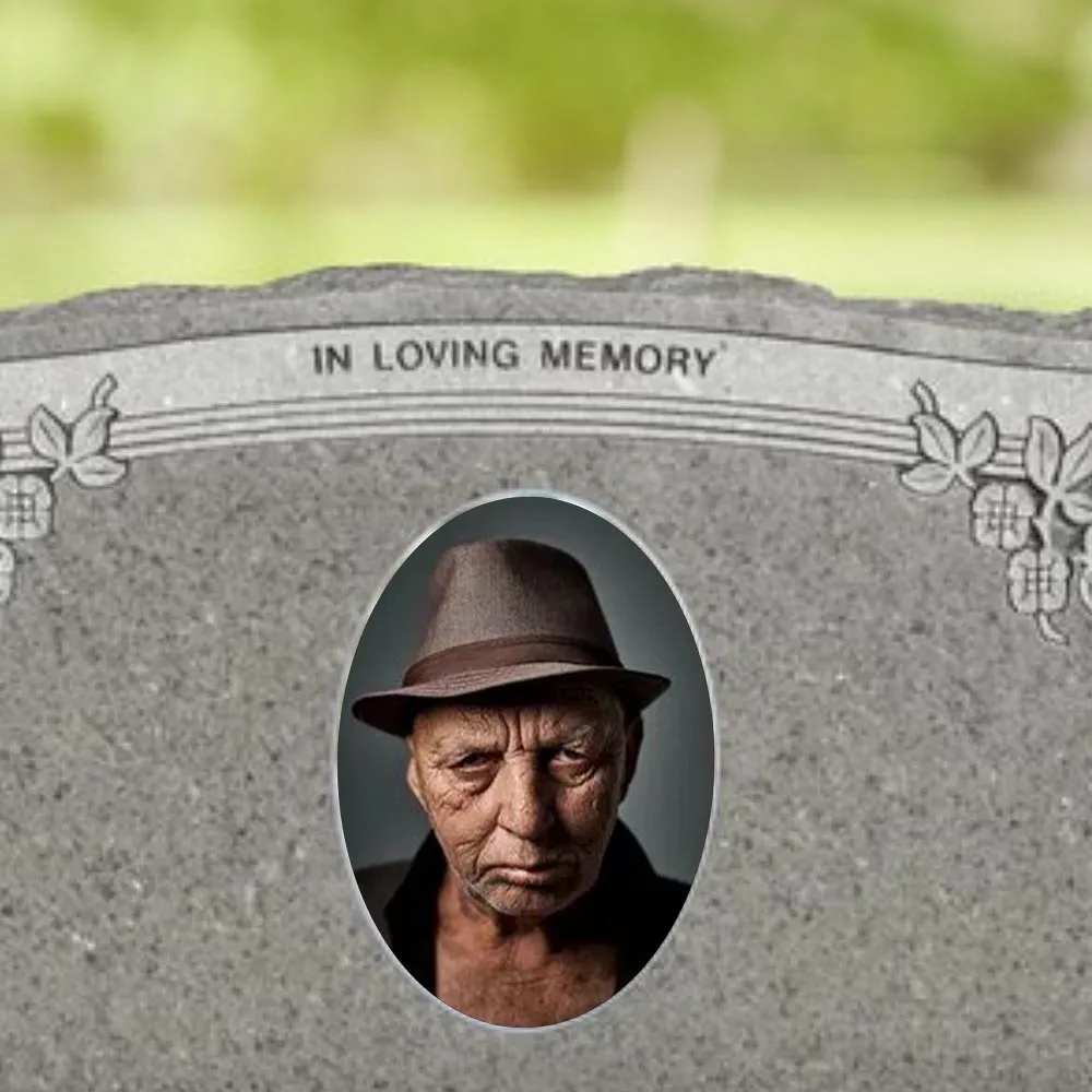 2D Flache, Nicht 3D, 1 Stück, personalisierte Foto-Gedenksteinfliese, ideal für Thanksgiving, Muttertag, Vatertag, für trauernde Familien