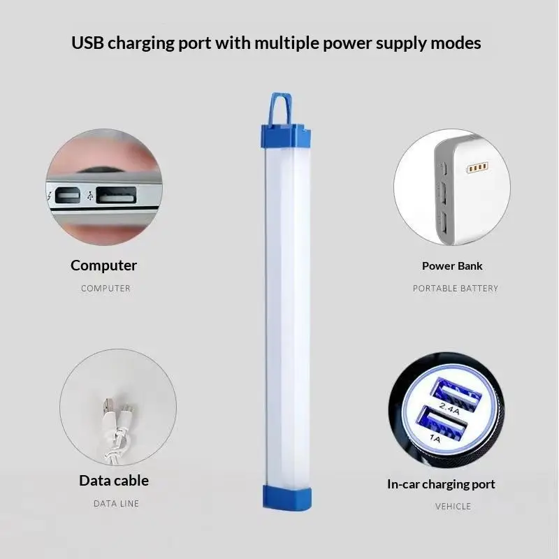 17/32/52/70CM LED Rechargeable Tube Camping Light Magnetic Suspension Portable Light Bulb For Emergency Outdoor Lighting view 2
