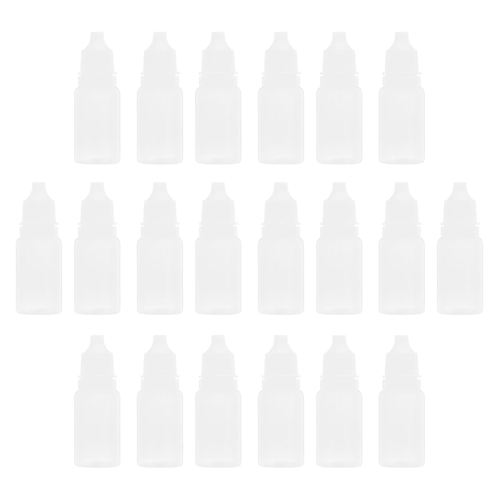 

50 Pcs 10ml Empty Plastic Squeezable Dropper Bottles Eye Liquid Dropper Dropping Bottles (White) liquid dropper bottle