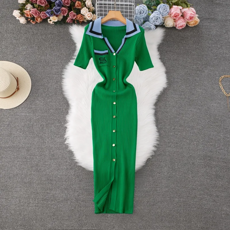 Moda sexy envoltório quadris de malha maxi vestido feminino bordado camisola vestidos para mulheres elegante senhora do escritório vestidos para festas