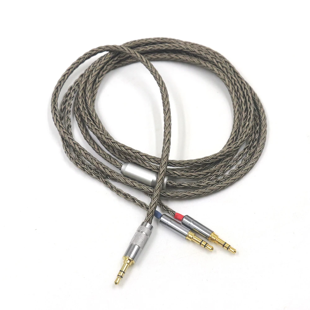 16 Cores 4 pin Xlr 4.4 2.5mm Headphone Earphone Cable For Dual 3.5 Hifiman Ananda sundara HE1000se HE6se he400 Z7M2