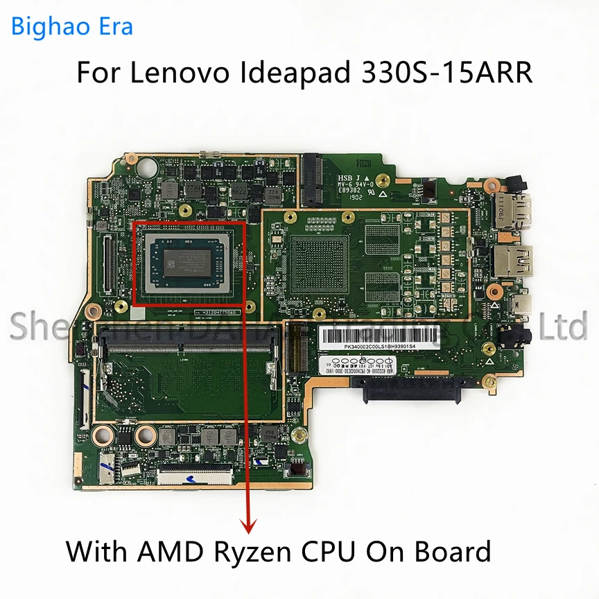 

For Lenovo Ideapad 330S-15ARR Laptop Motherboard With AMD Ryzen Processor 4GB-RAM Fru:5B20R27410 5B20R27416 5B20R27415 100% Test